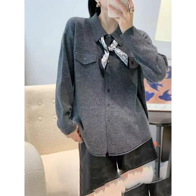 高品质宽松翻领羊毛衫～120斤～160斤左右……