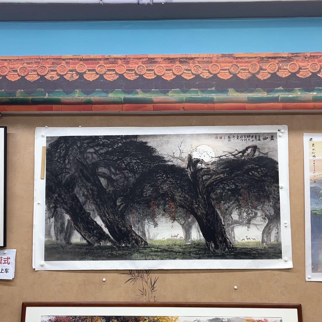 国画手绘国画精品山水，李有训原创2012年