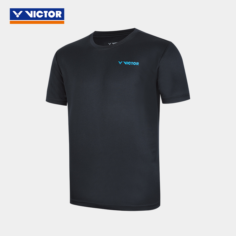 VICTOR/威克多 羽毛球服训练系列中性款针织短袖T恤 T-55010