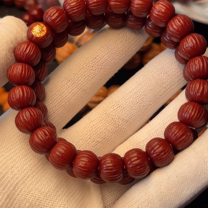 我***良猴头核桃手串911顺纹