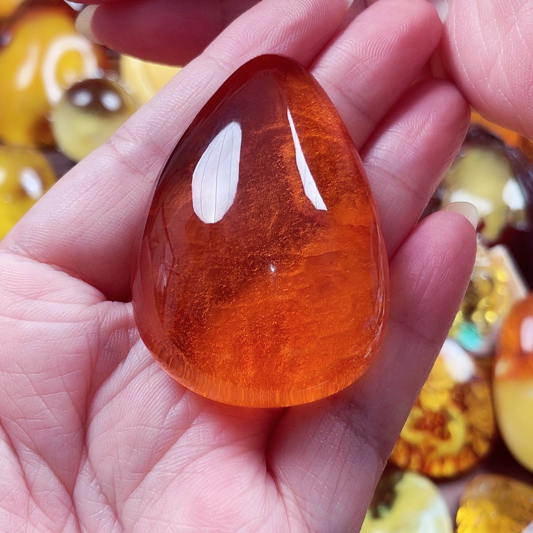 琥珀颈饰未镶嵌吊坠