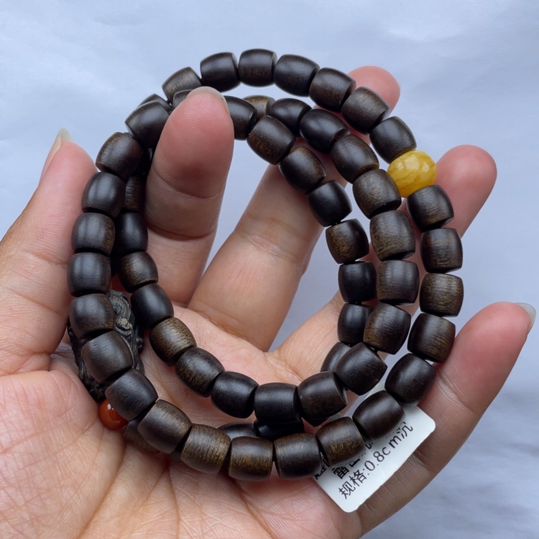 【闪购商品】沉香手串越南白棋0.8