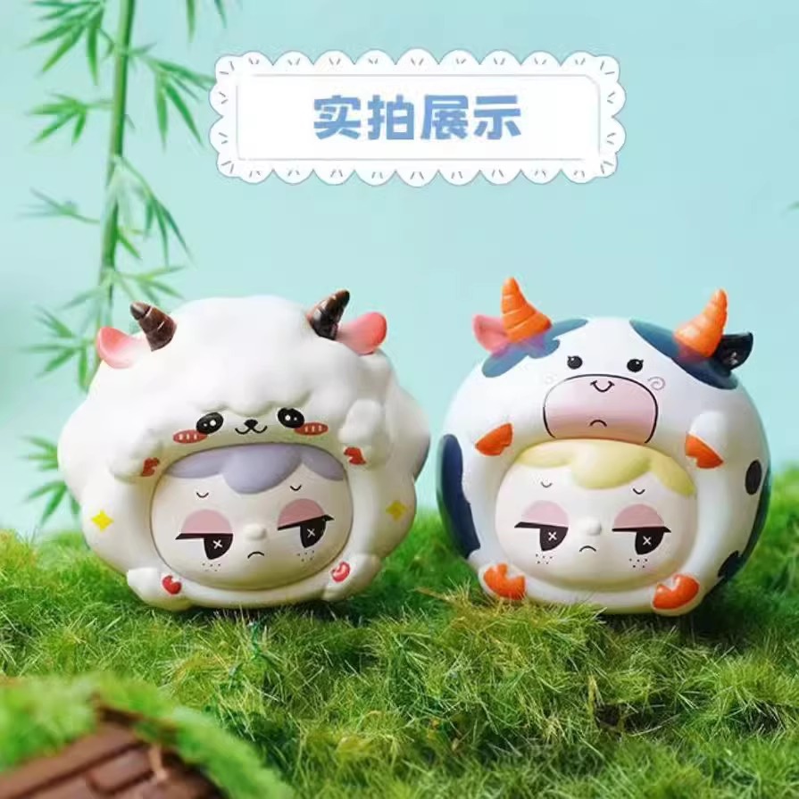 优诺动物园盲盒默认代拆萌粒