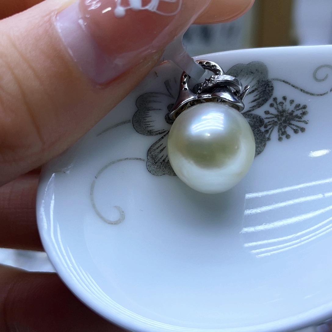 海水珍珠颈饰银S925镶嵌