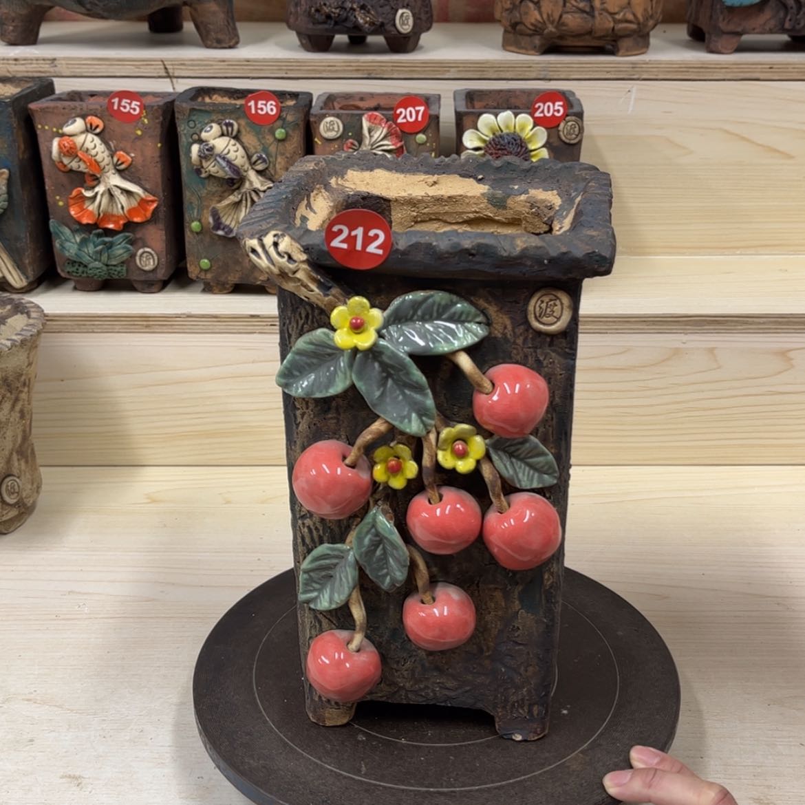 【闪购商品】紫砂花盆212号内口14外高27