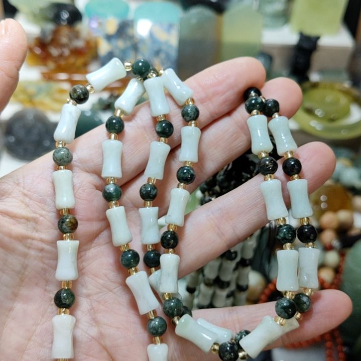 岫玉未镶嵌链子链子