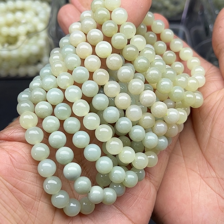 和田玉未镶嵌颈饰新疆和田玉且末料手串卡8