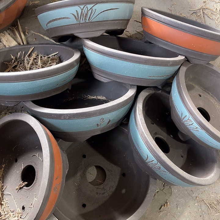 紫砂花盆   100-9。 20-7