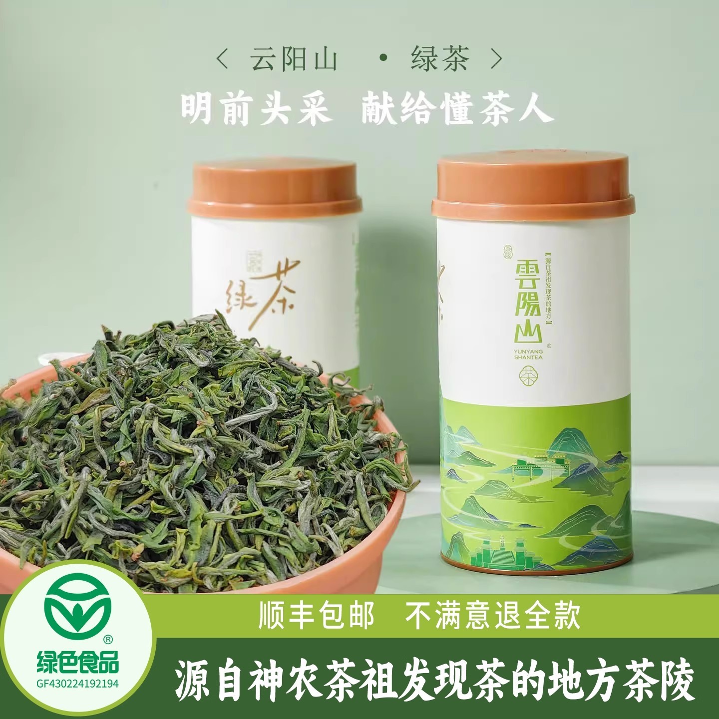 云阳山炎帝云阳山碧螺春绿茶2025新茶春季明前手工采摘茶叶口粮茶