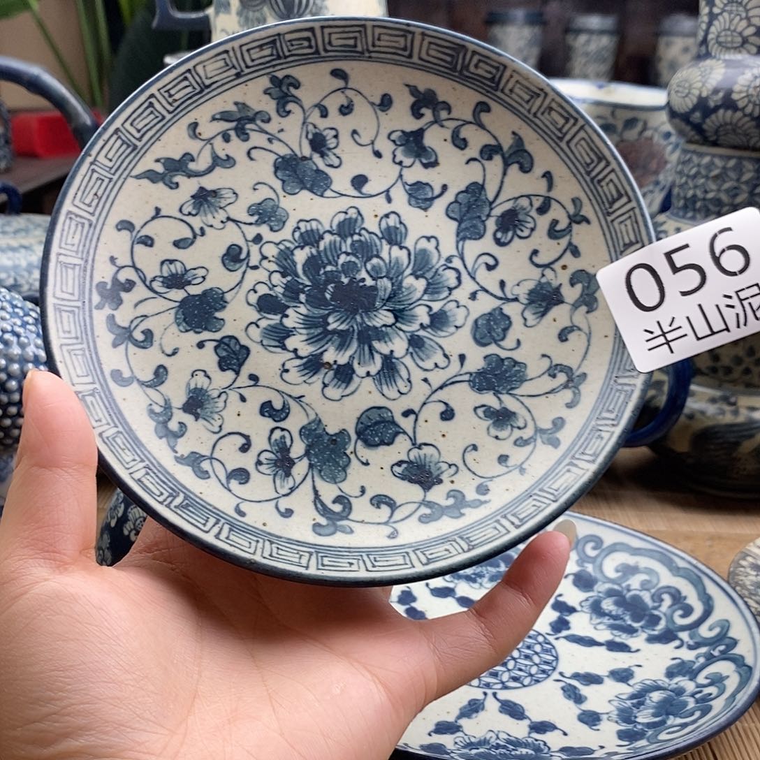 手工手绘青花高温陶瓷