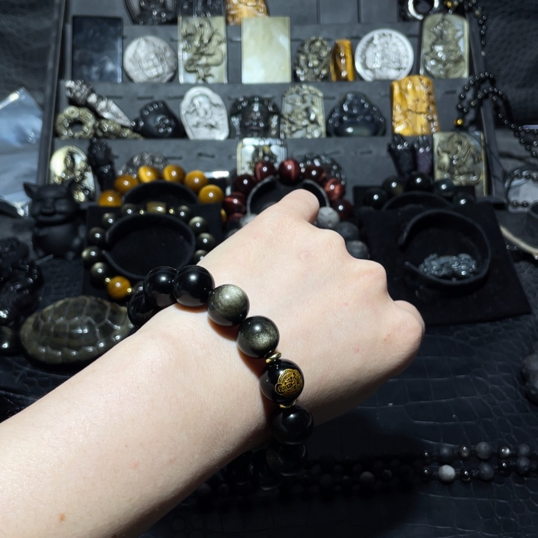 黑曜岩珠宝奇石未镶嵌惗*