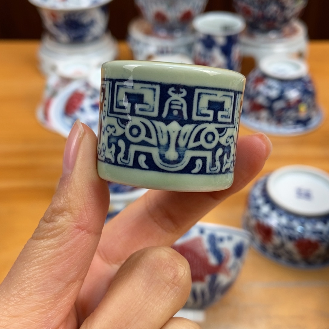 手绘现代茶具非古董