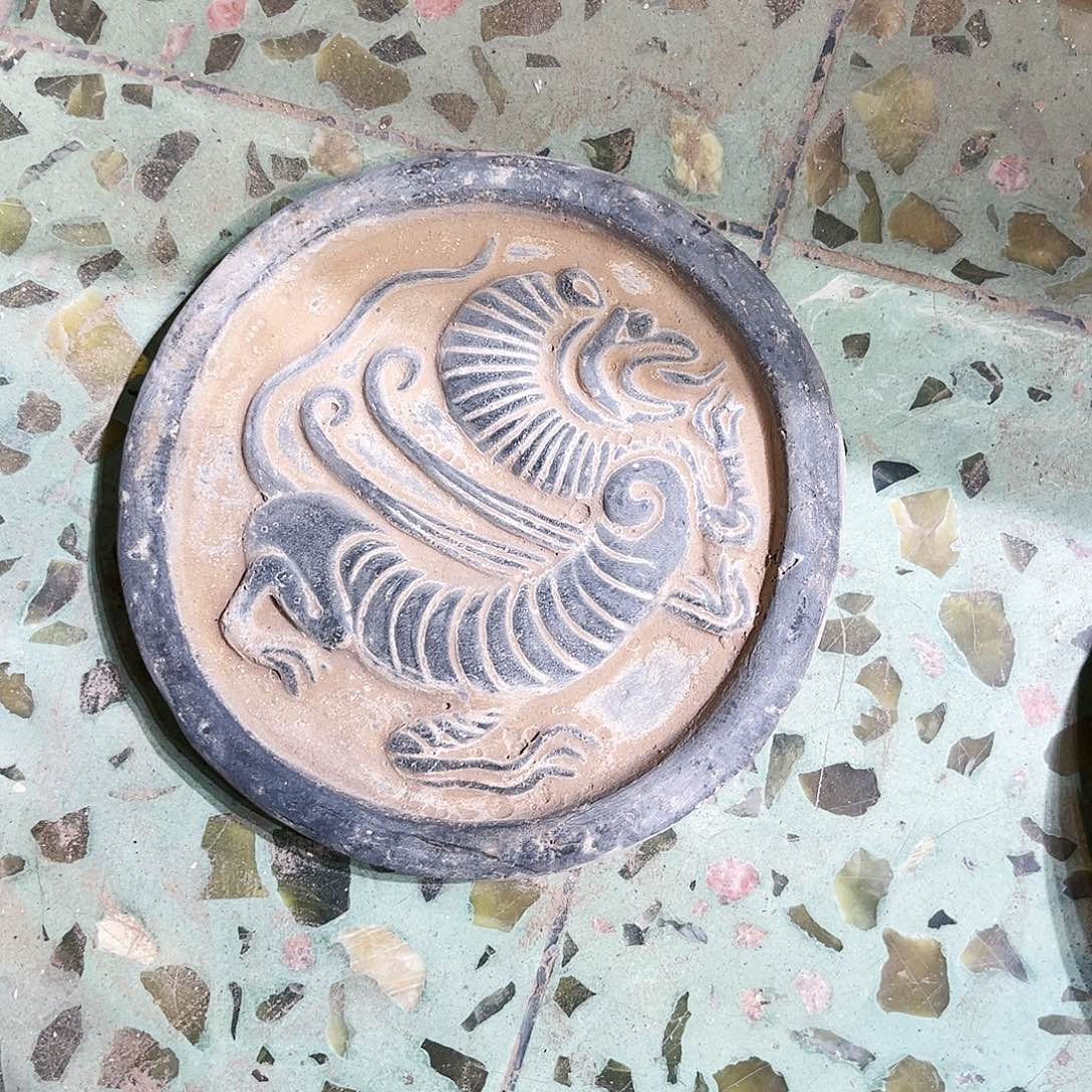 瓦当摆件茶台的一