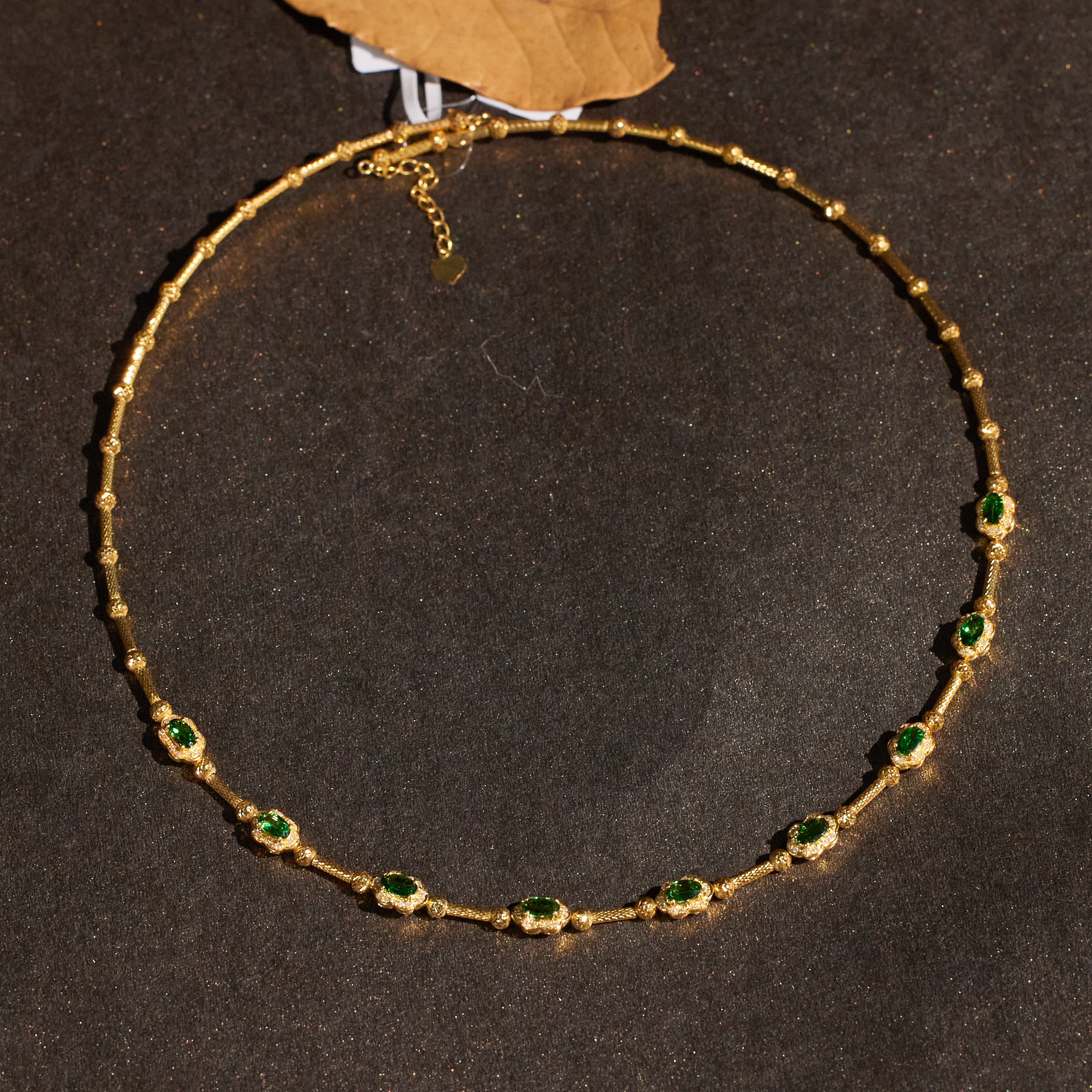 【歪歪】沙弗莱项链*18K镶嵌S1185