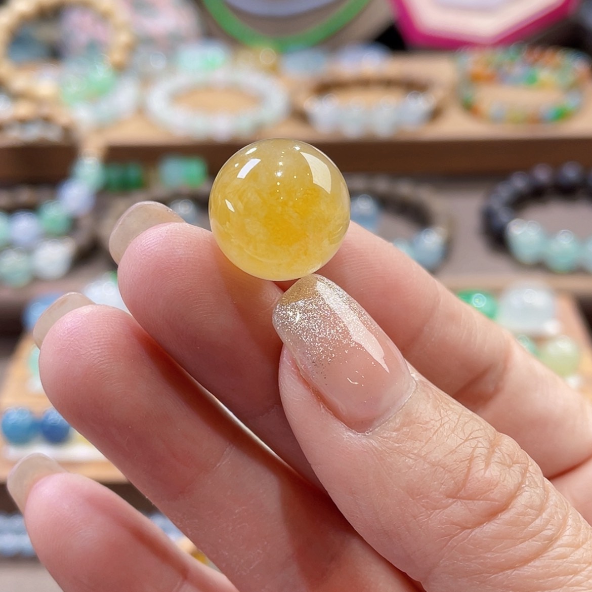 【闪购商品】翡翠颈饰未镶嵌冰黄