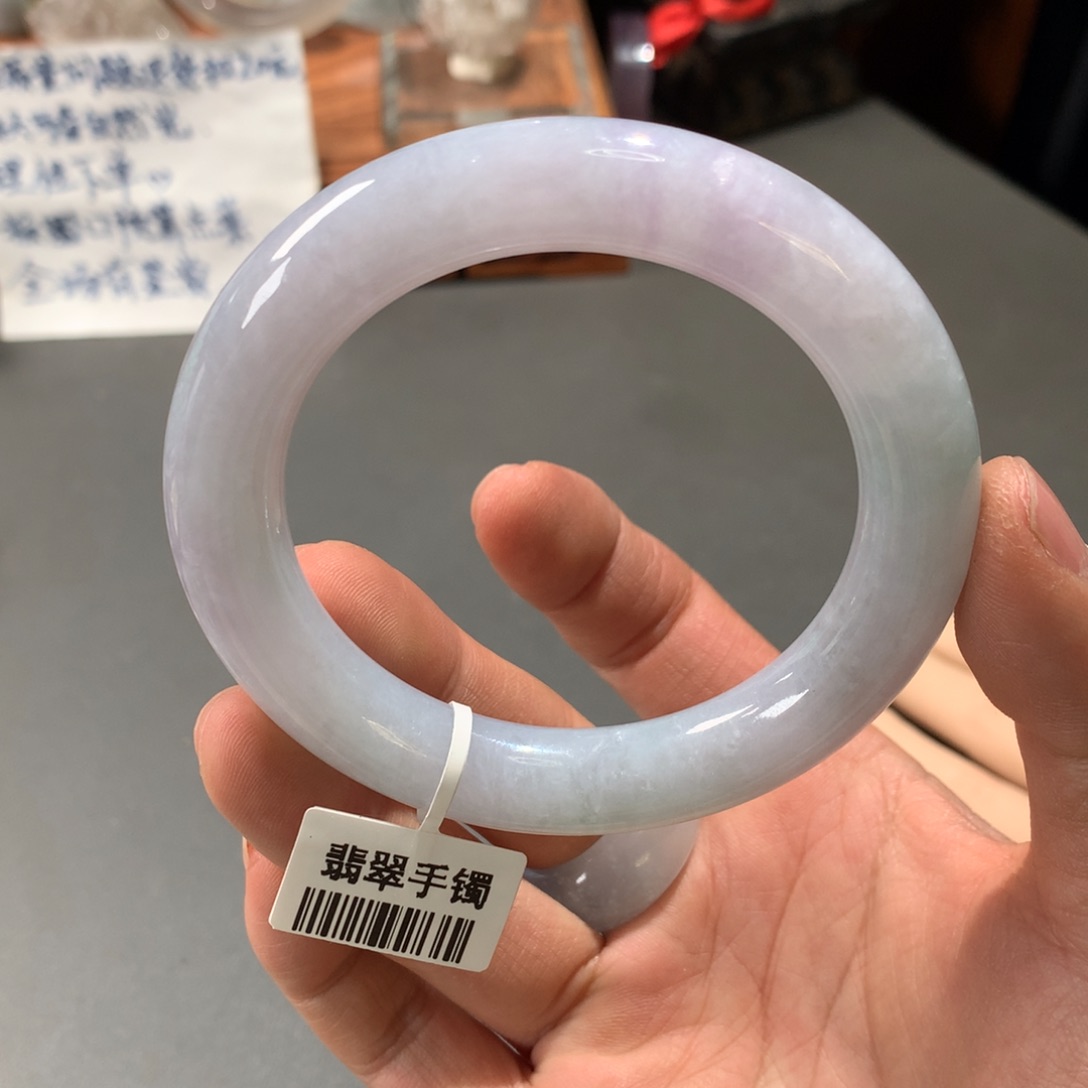 翡翠手镯未镶嵌56.6圆条