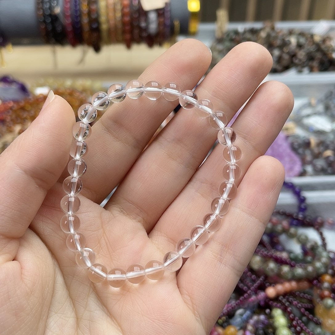 水晶手链未镶嵌白水晶