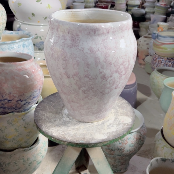 瓷片口16高25 满58给一只盆