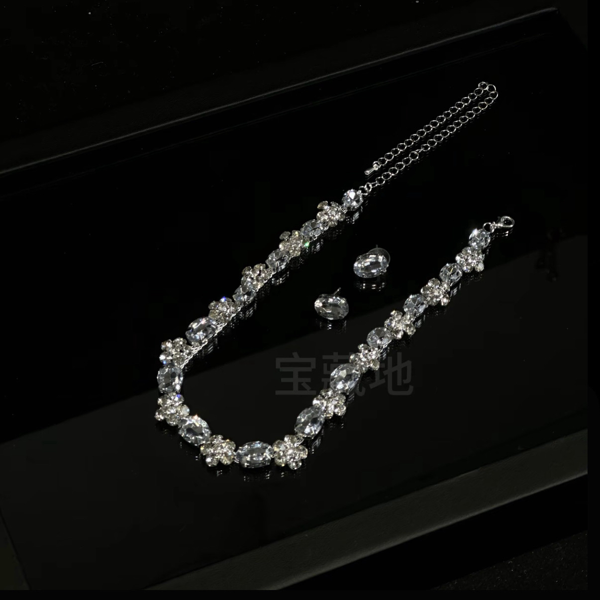 铜合金项链 3007新款超闪水钻项链新娘主纱礼服配饰