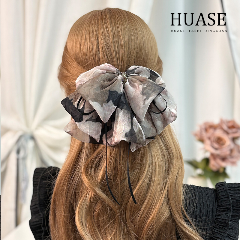 HUASE 抓夹2025新款气质饰品小众设计高级感 ins小饰品复古发夹夏