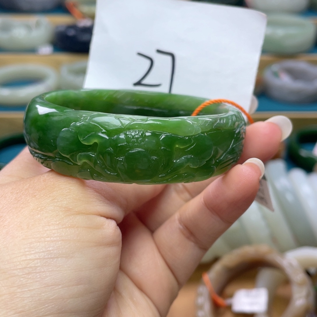 未镶嵌手镯和田玉圈口58