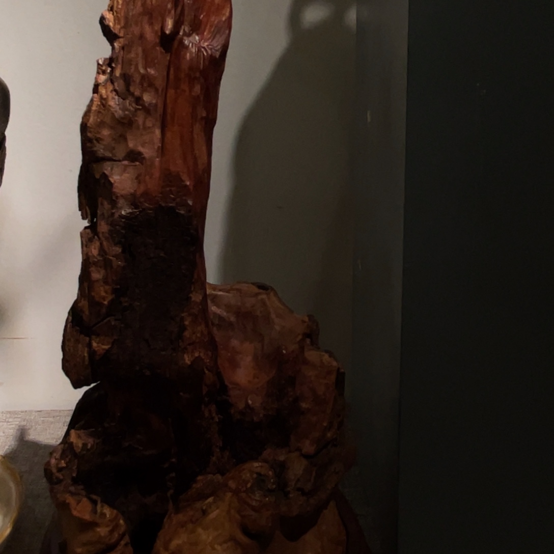 蓝***儿木质鹿角和雕刻摆件也可以