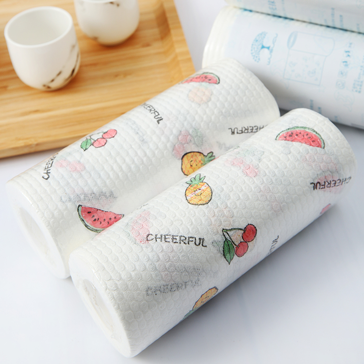 4卷200张懒小熊抹布一次性抹布吸水不沾油去油水洗干湿两用