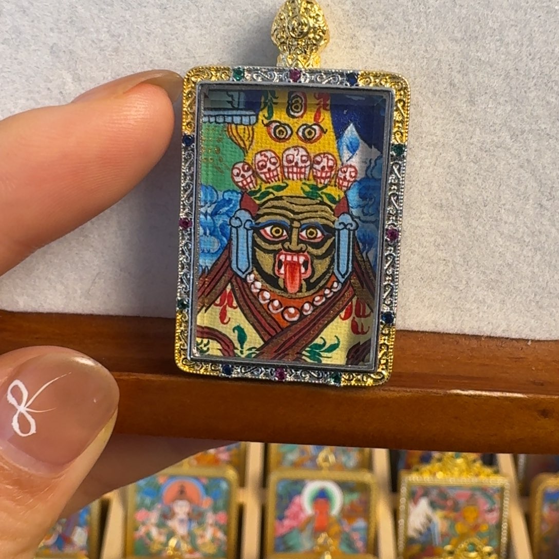 吊坠扎基热贡纯手绘