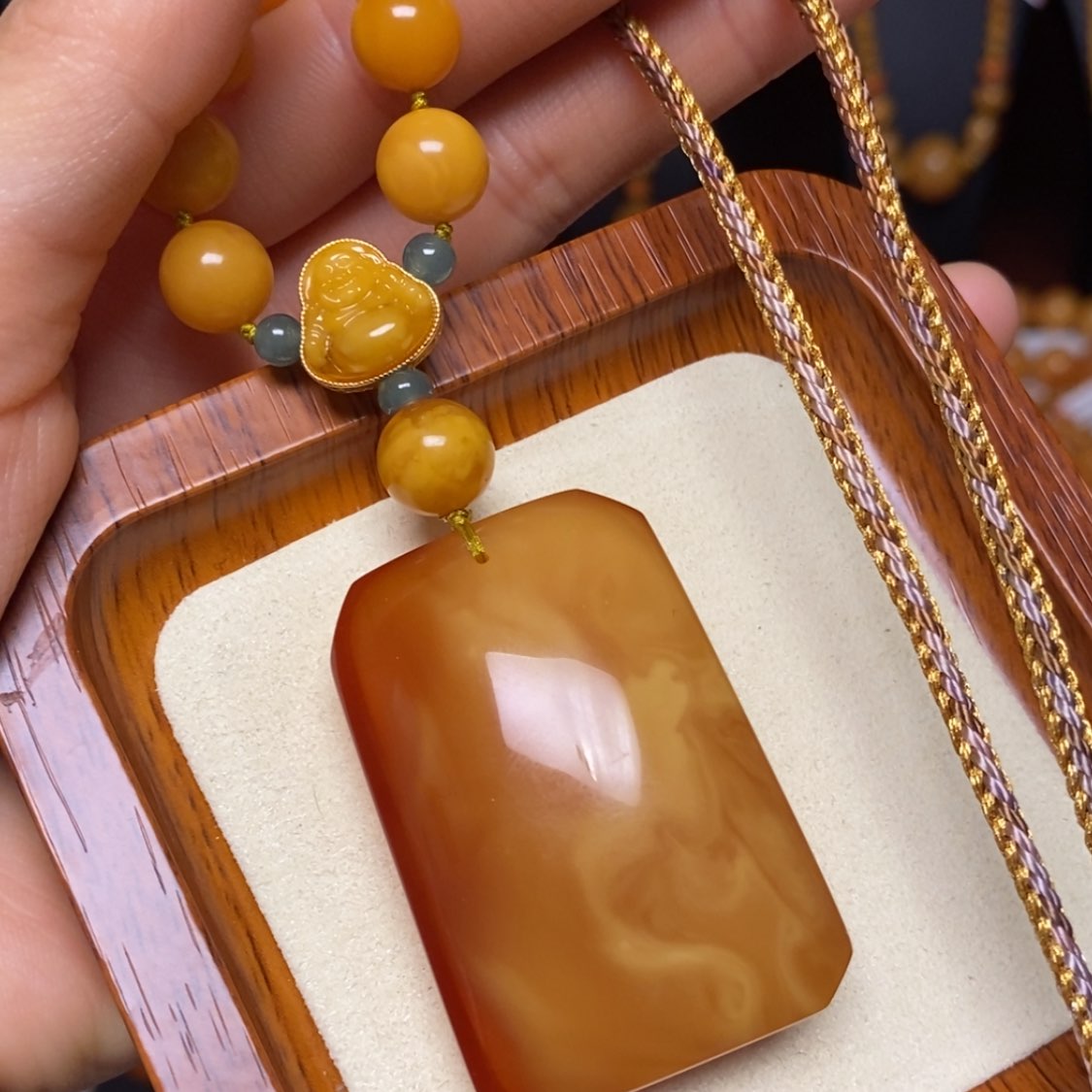 【闪购商品】蜜蜡颈饰未镶嵌项链