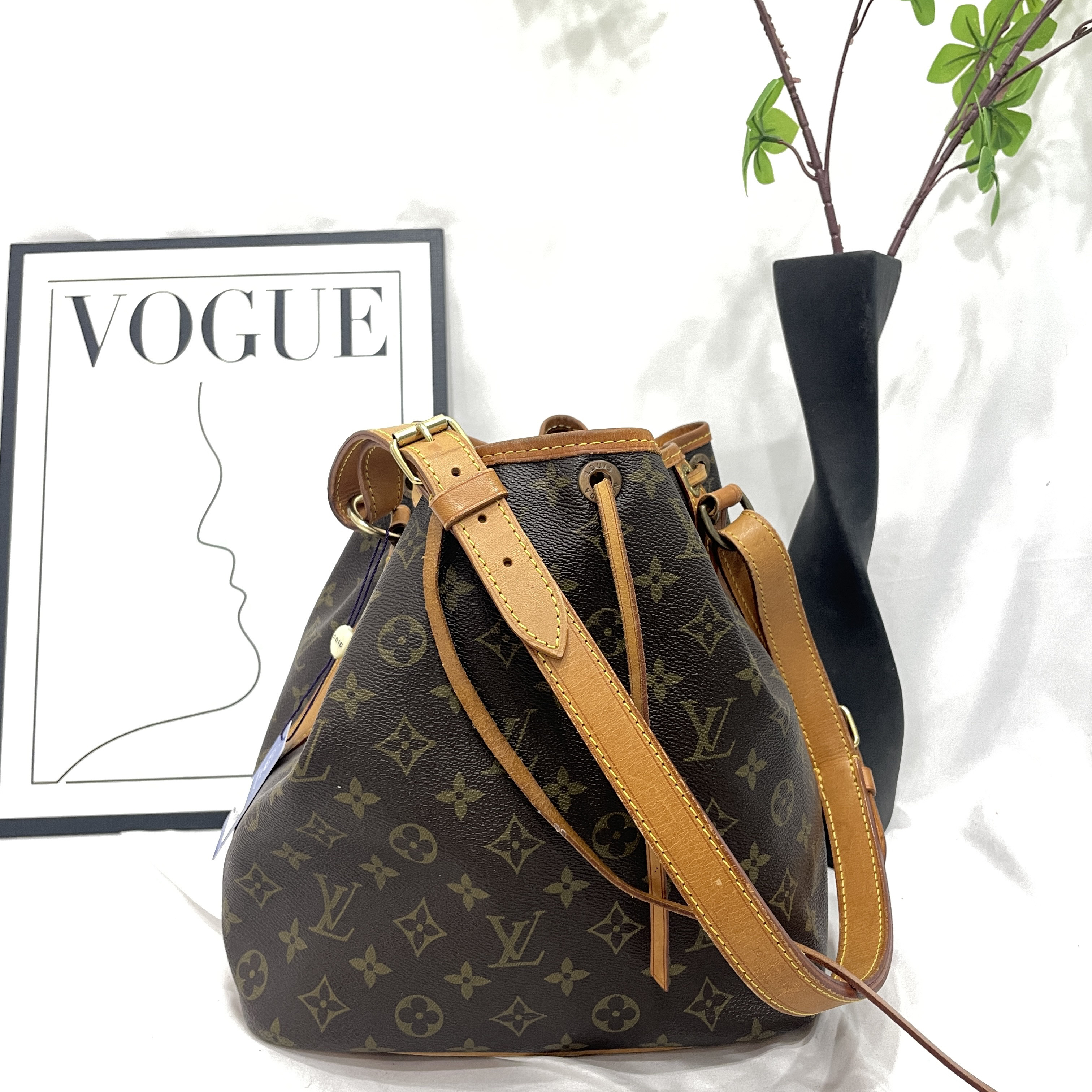 95新 LouisVuitton/路易威登 抽绳水桶单肩包/15530