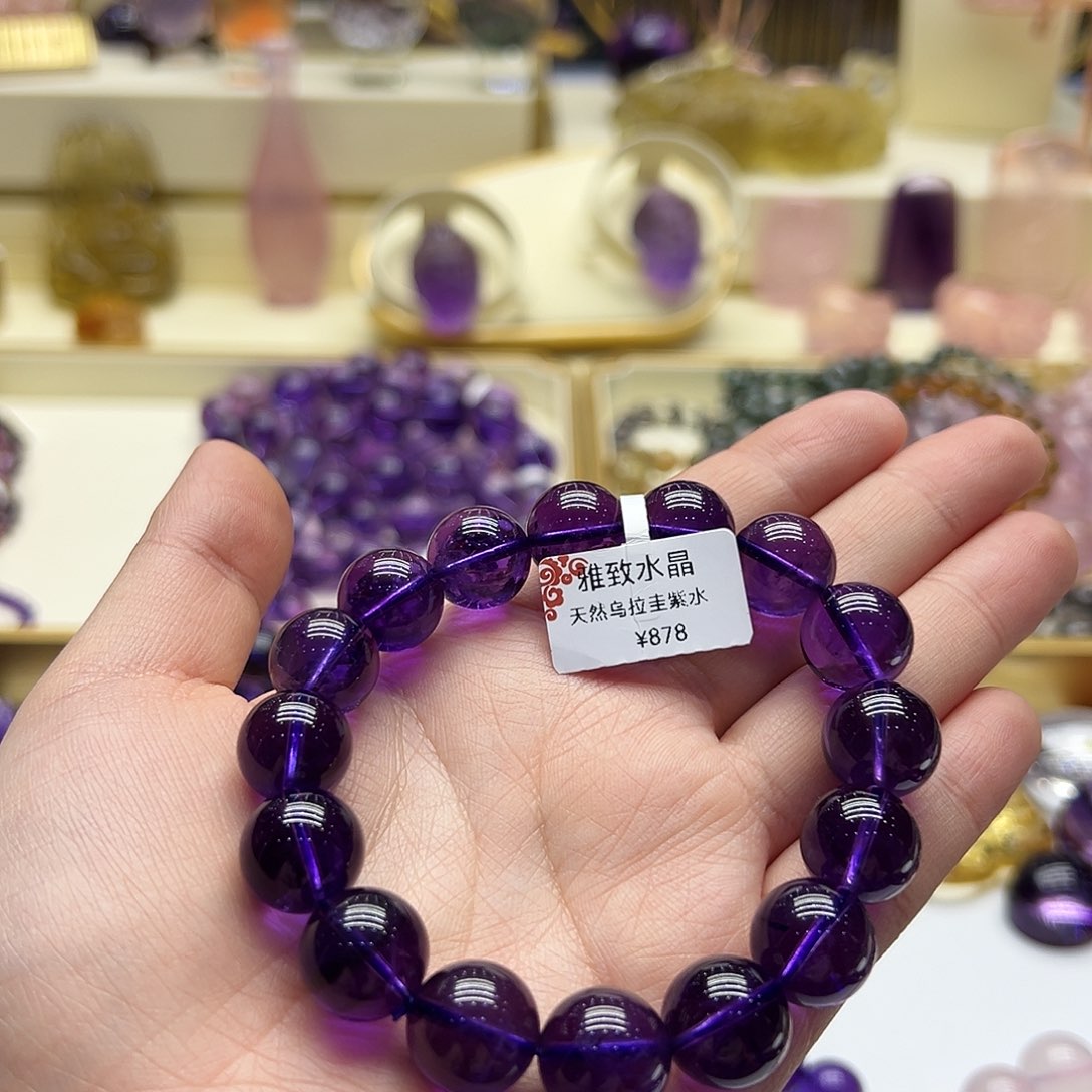 紫晶手链未镶嵌艾*