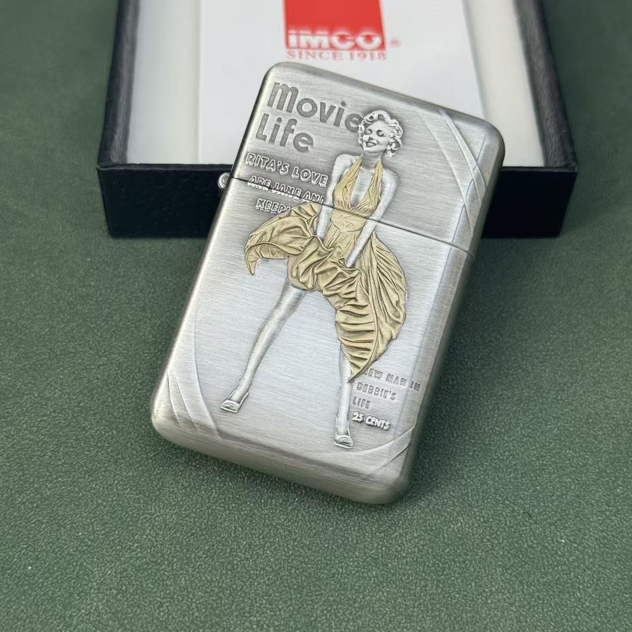 爱酷IMCO 3600熏银嵌金梦露 打火机