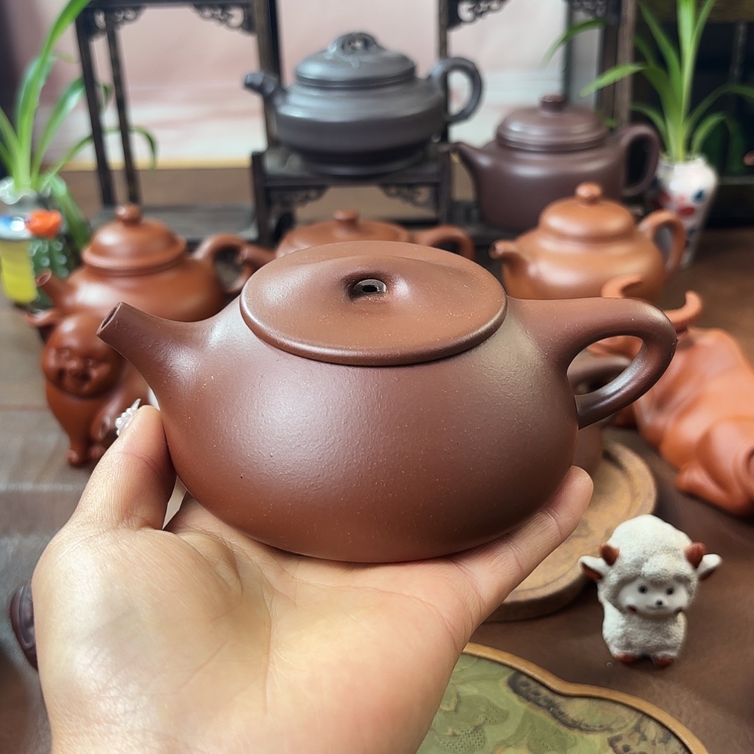 茶壶紫砂景州石瓢紫泥230cc