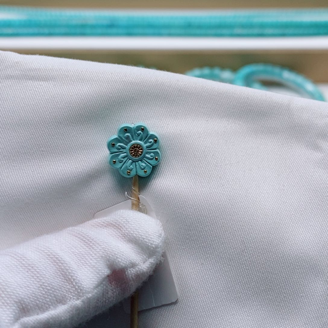 绿松石未镶嵌太阳花