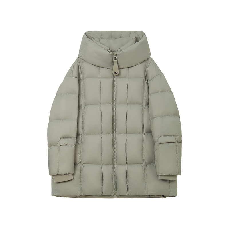 90白鸭绒连帽宽松羽绒服女加厚时尚休闲外套