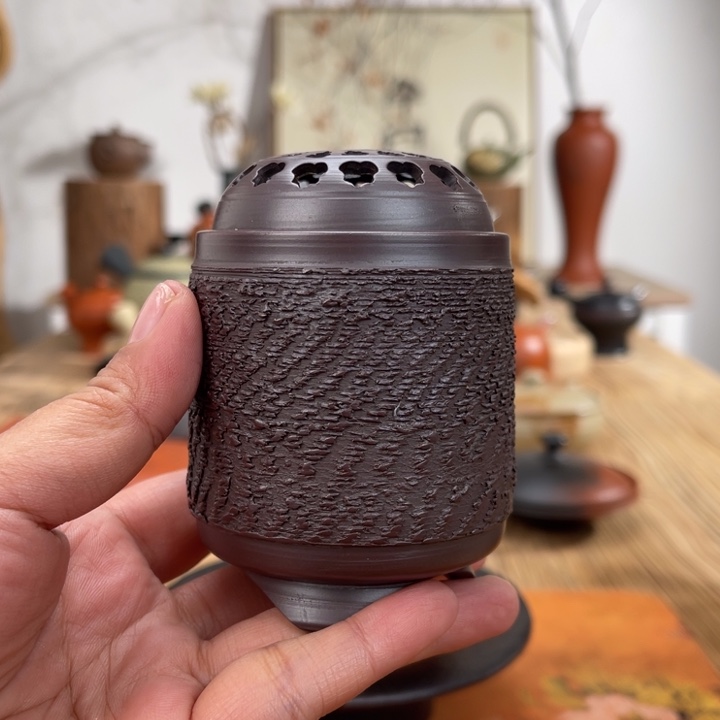 万古一休手作香炉
