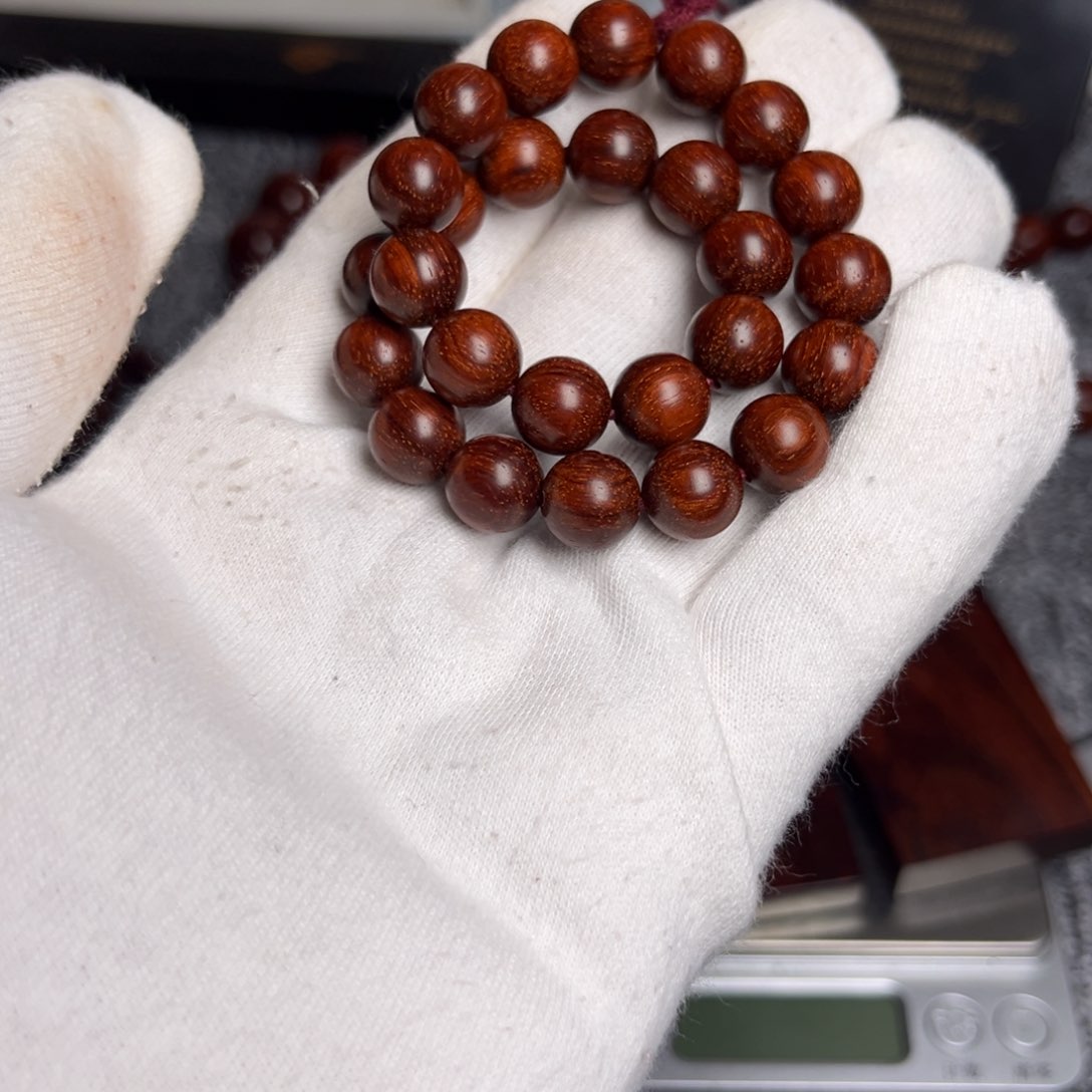 小叶紫檀手串/手链1.0 满网格纹高油高密原汁原味