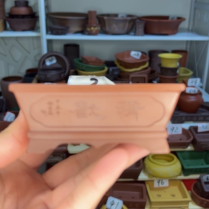 紫砂小花盆小马操