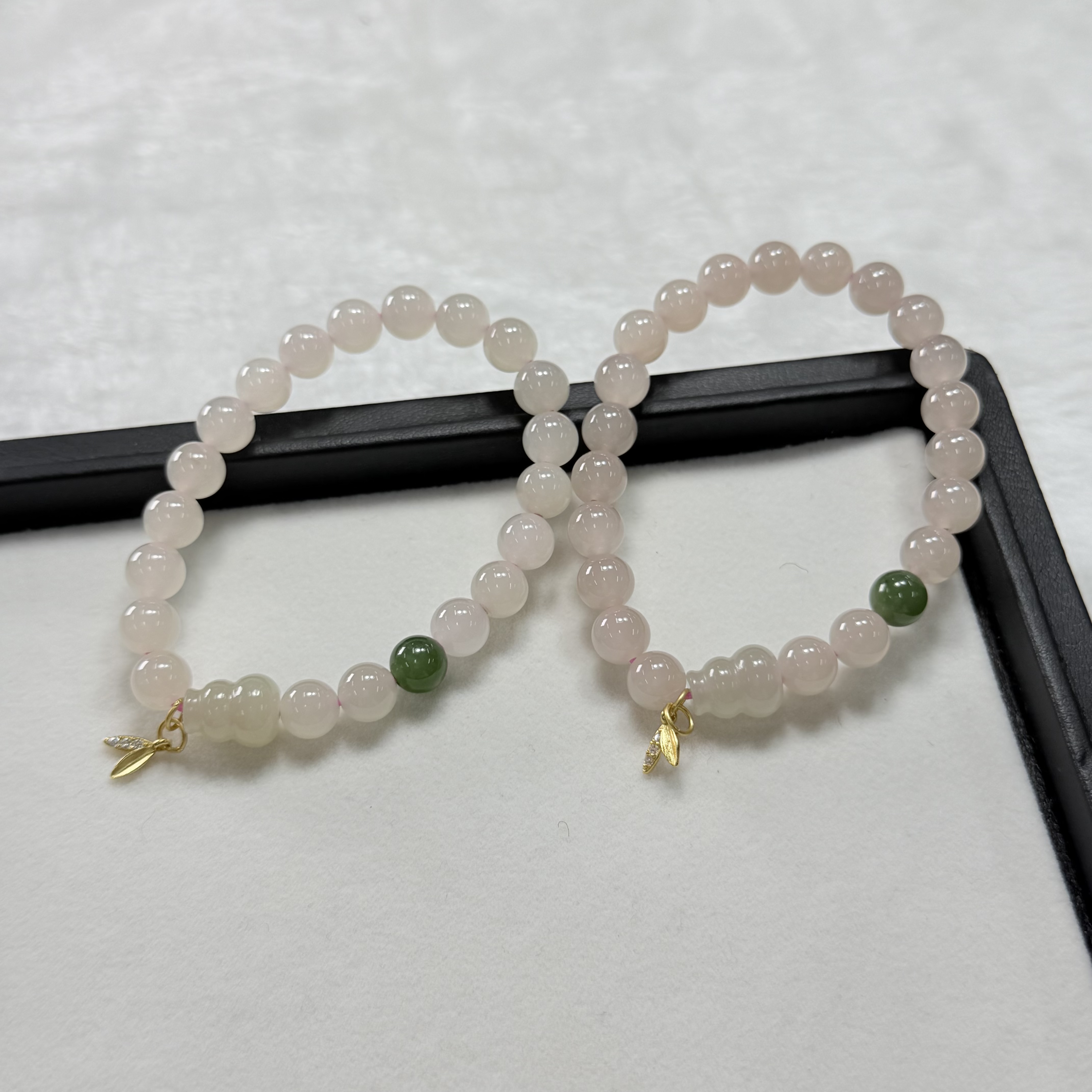 【睿泽赏宝】S925和田玉藕粉手串多样性发一/有瑕 7mm KS0040198