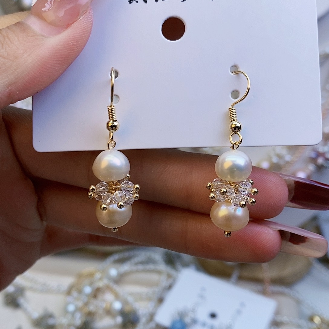 淡水珍珠颈饰银S925镶嵌