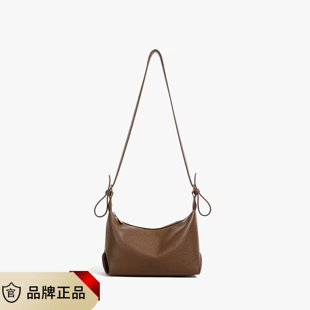 精致单肩元宝包洋气香风斜挎包-8088#咖啡色
