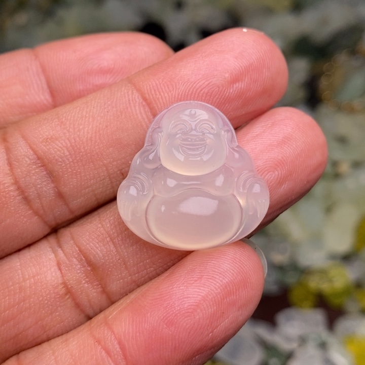 蛇纹石玉颈饰合金95