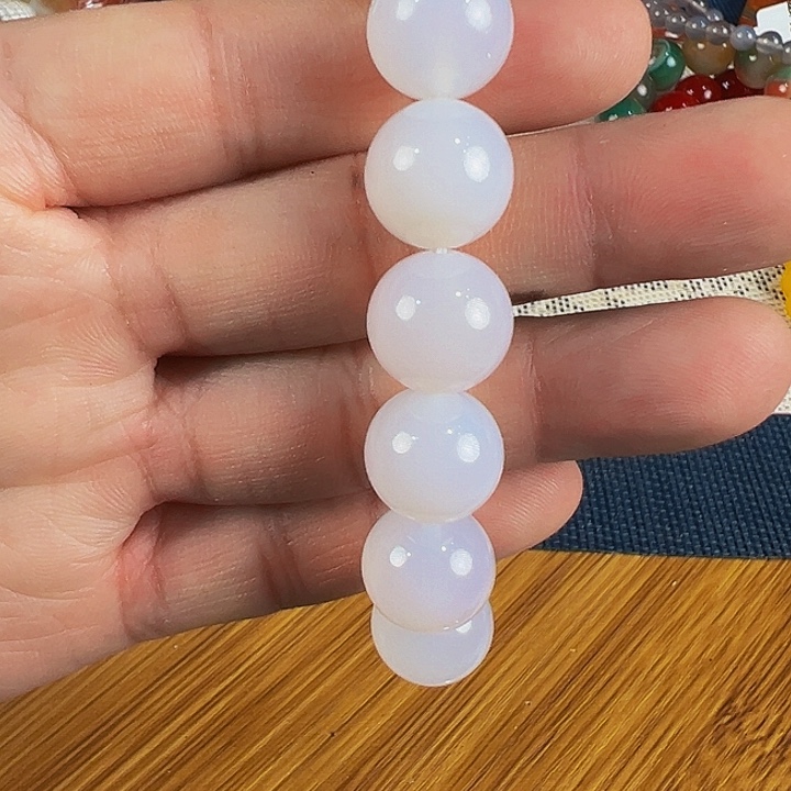 阳***花玛瑙/玉髓未镶嵌手链