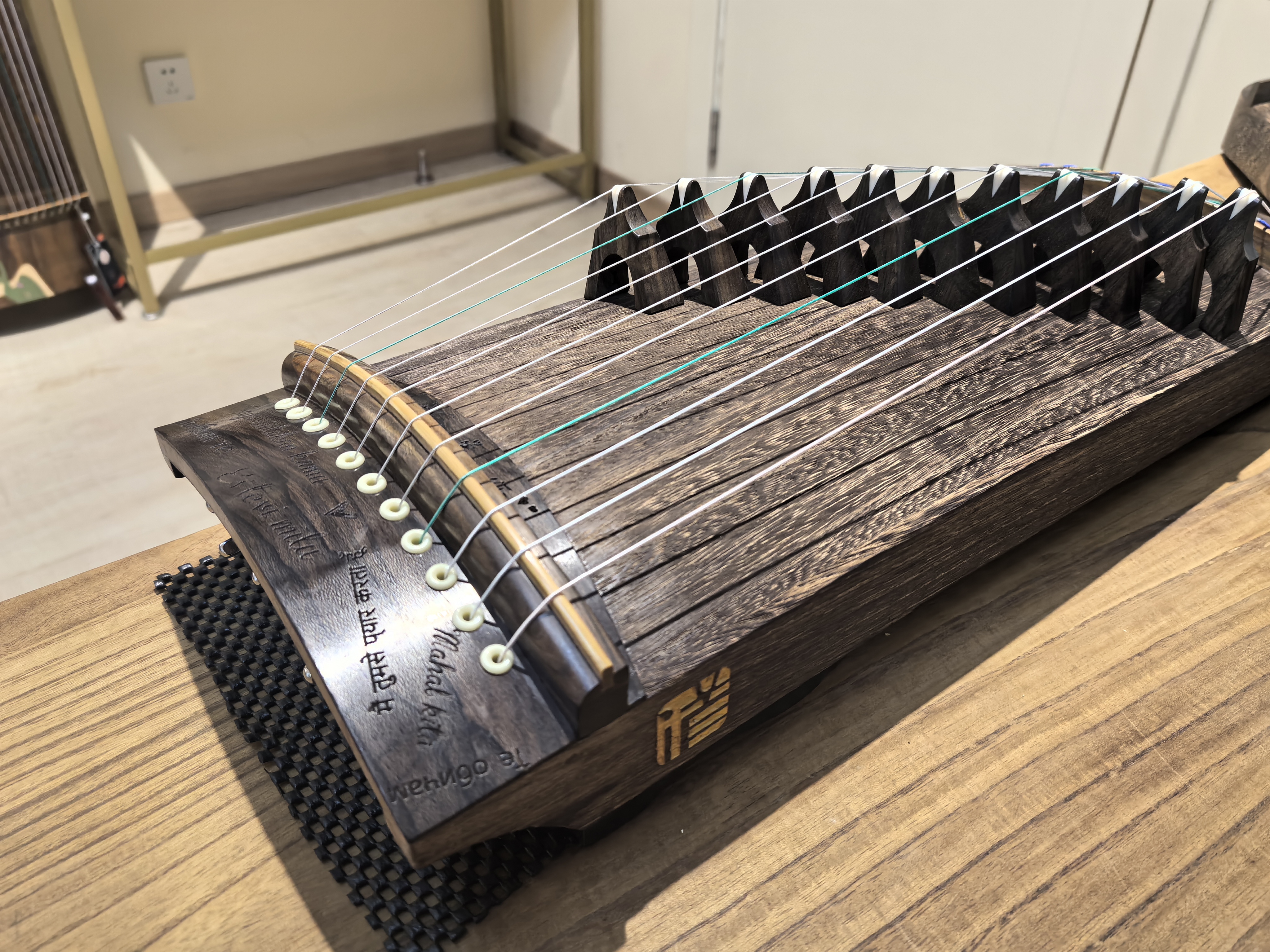 定制刻字款“我爱你”50cm11弦便携畅销小古筝