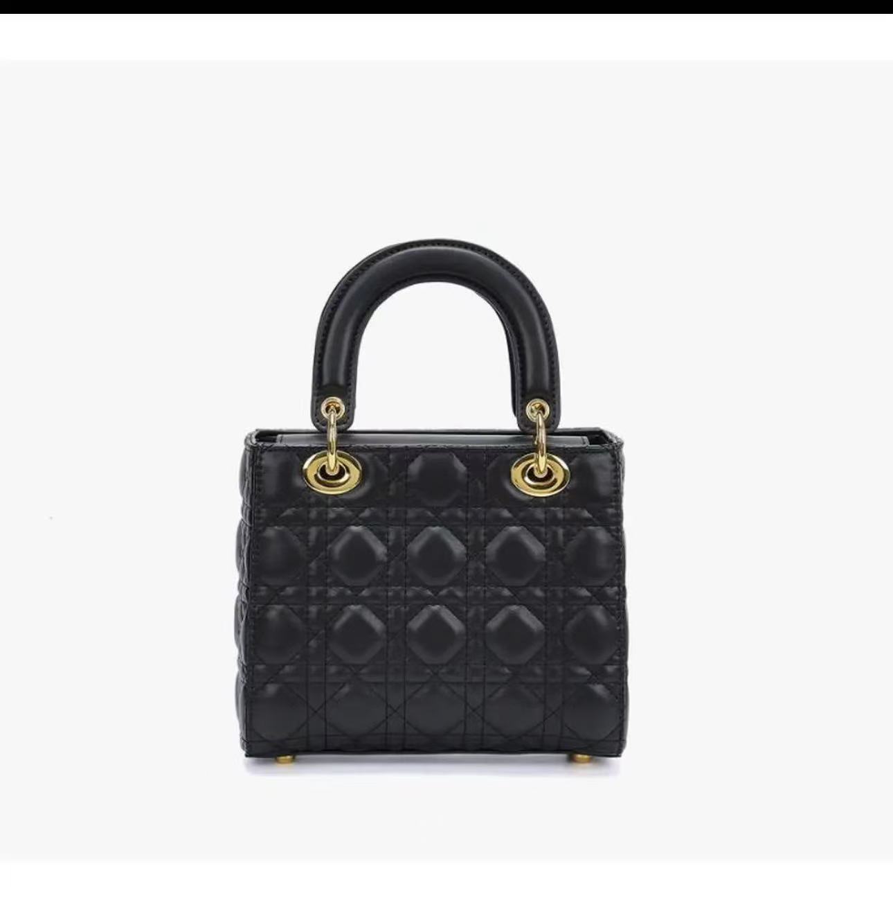 戴妃单肩款斜挎包定型女包女士肩包黑色