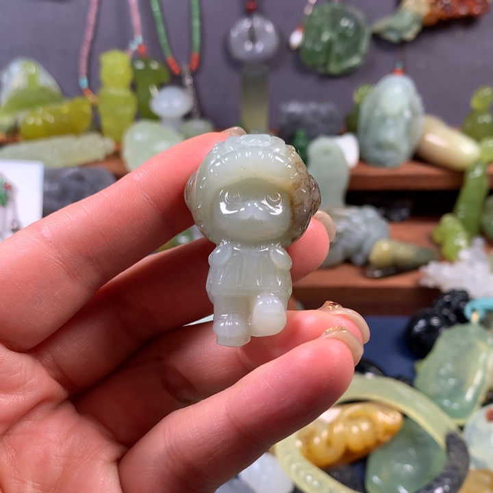 和田玉挂件未镶嵌八****儿挂件