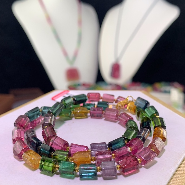 手链未镶嵌双色碧玺