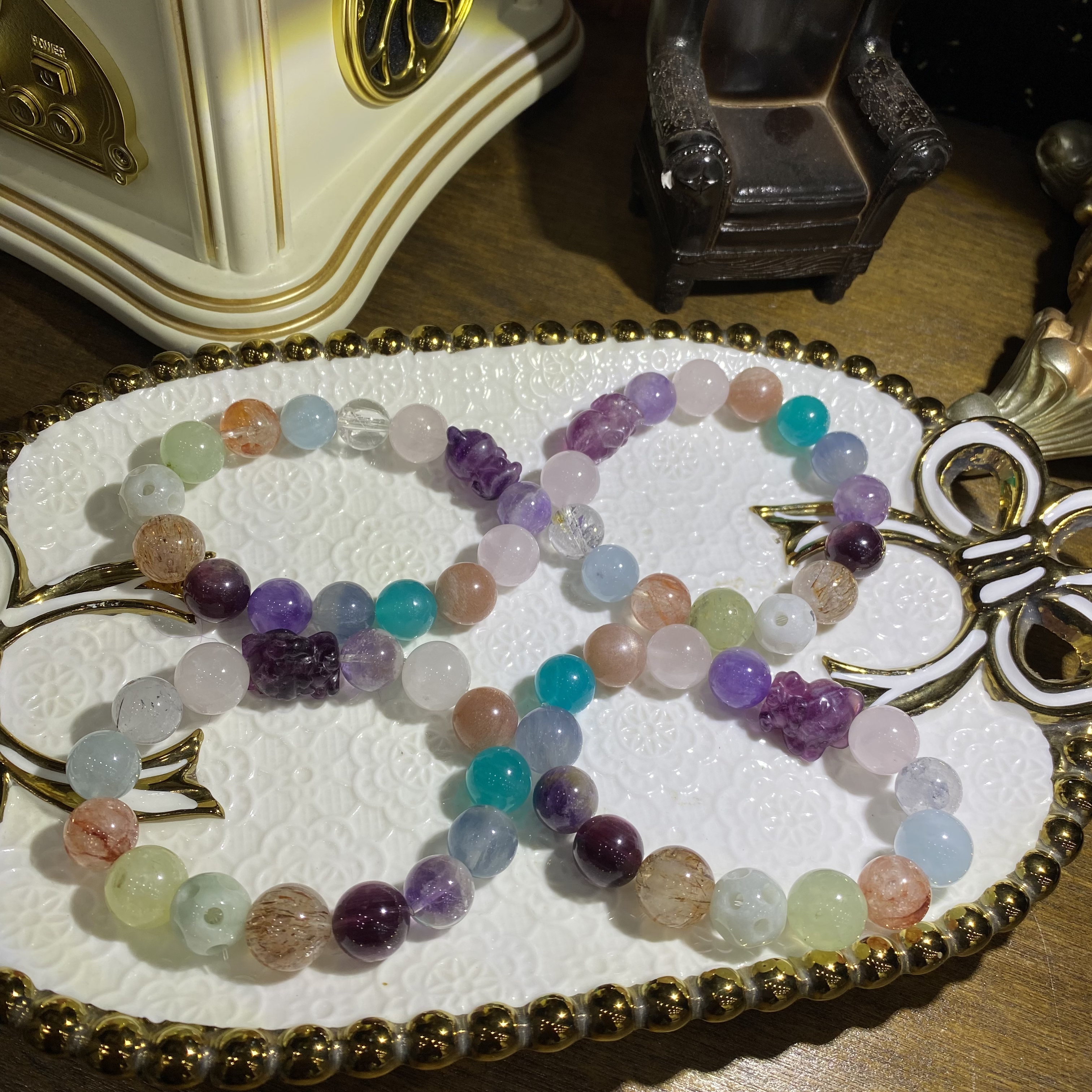 X80-天然水晶多宝手串设计款单圈手串-多样性发其一