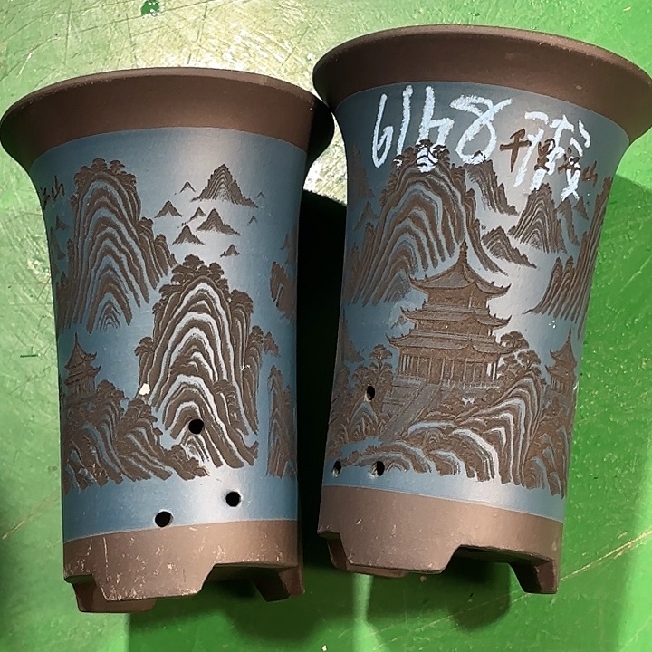 坐***这紫砂花盆微瑕小号