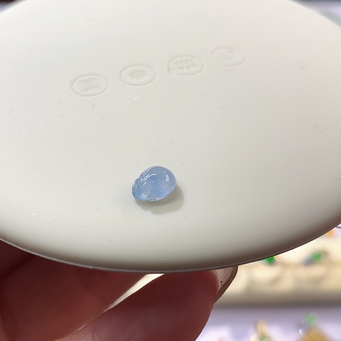 翡翠裸石蓝紫金蝉特价